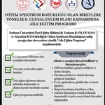 Trabzon’da Otizmli Çocukların Ailelerine Yönelik Eğitim Programı Başlıyor